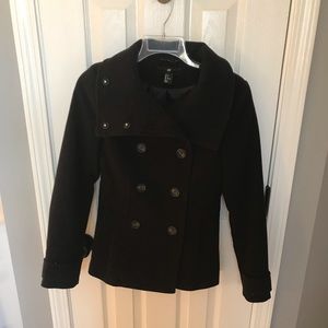 Black pea coat